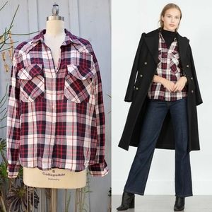 Zara plaid top